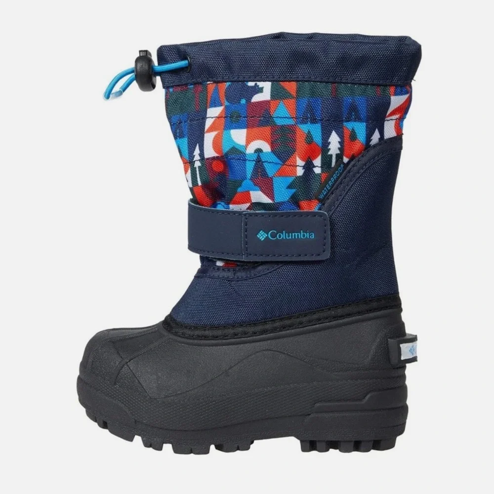 NWT Columbia Unisex-Child Childrens Powderbug Plus II Print Snow Boot Sz 11